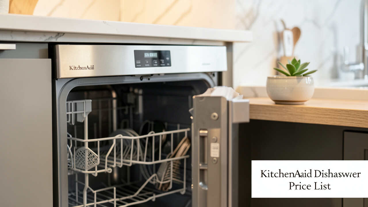 KitchenAid Dishwasher Price List: