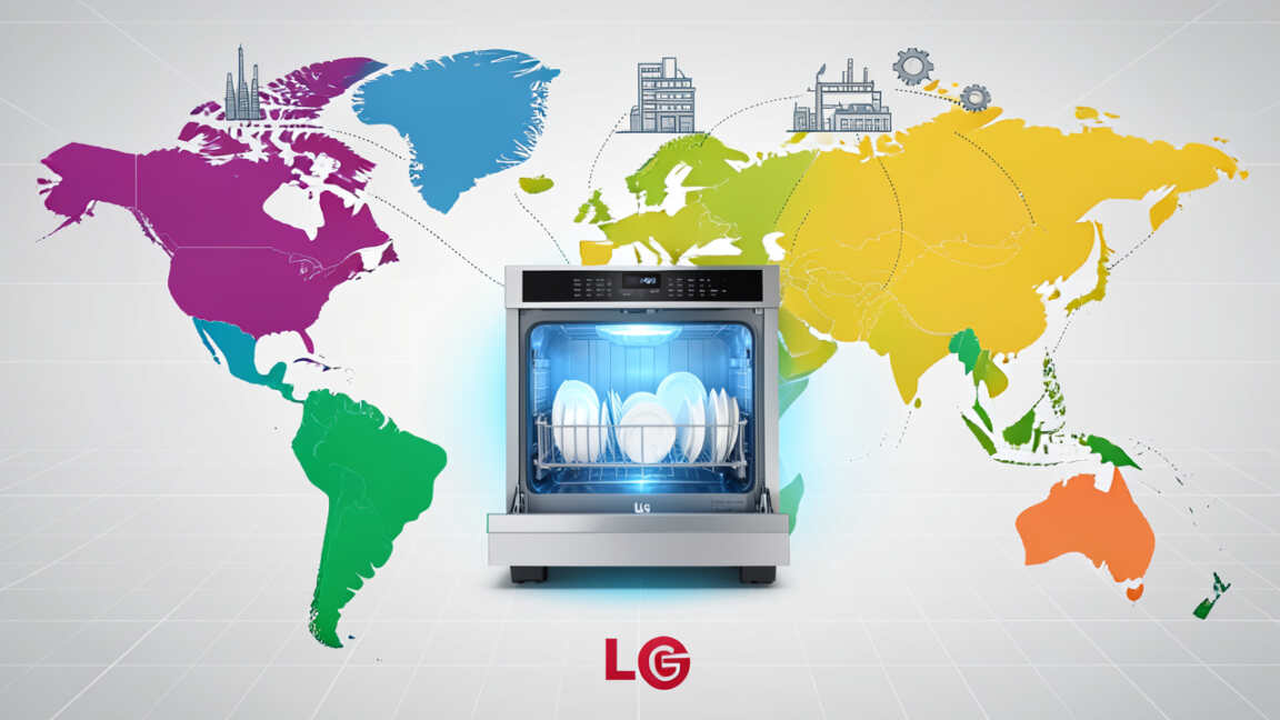 Major Countries Who Make LG Dishwashers
