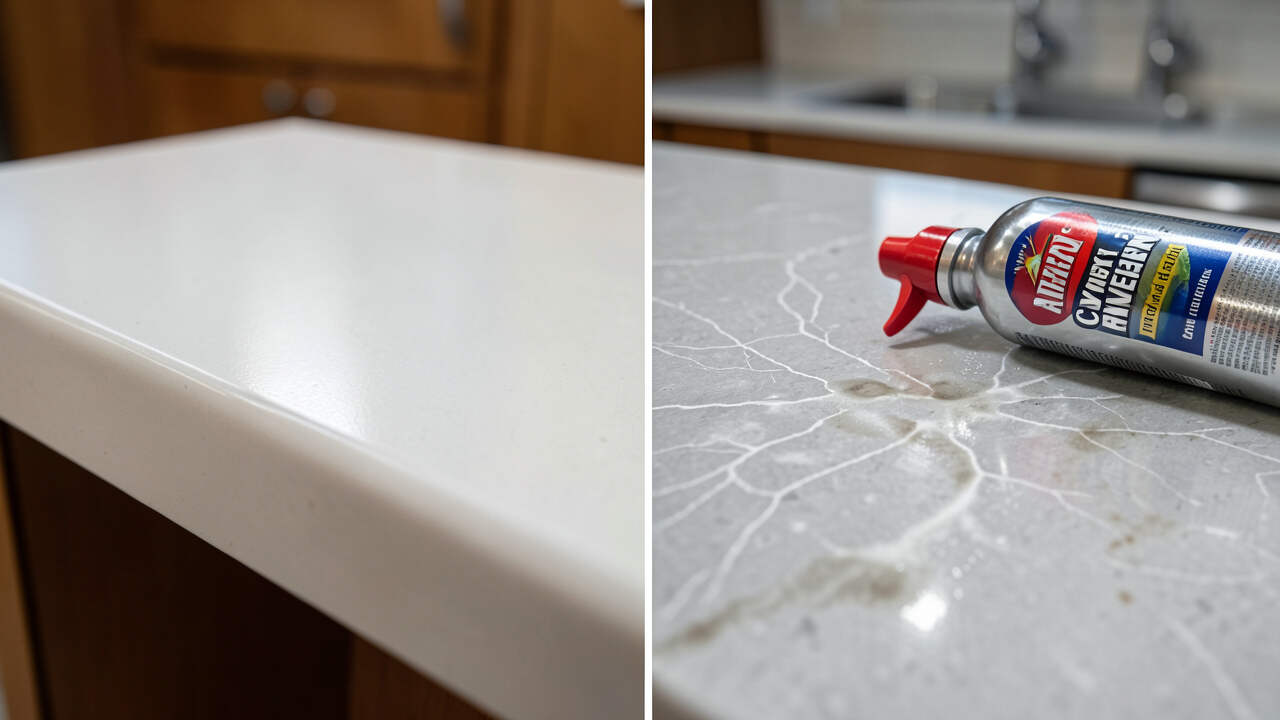 Effect of Oven Cleaner on Kitchen Countertop Materials