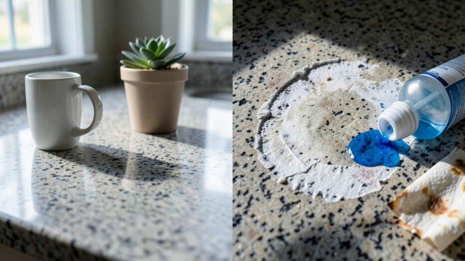 Effect of Oven Cleaner on Kitchen Countertop Materials