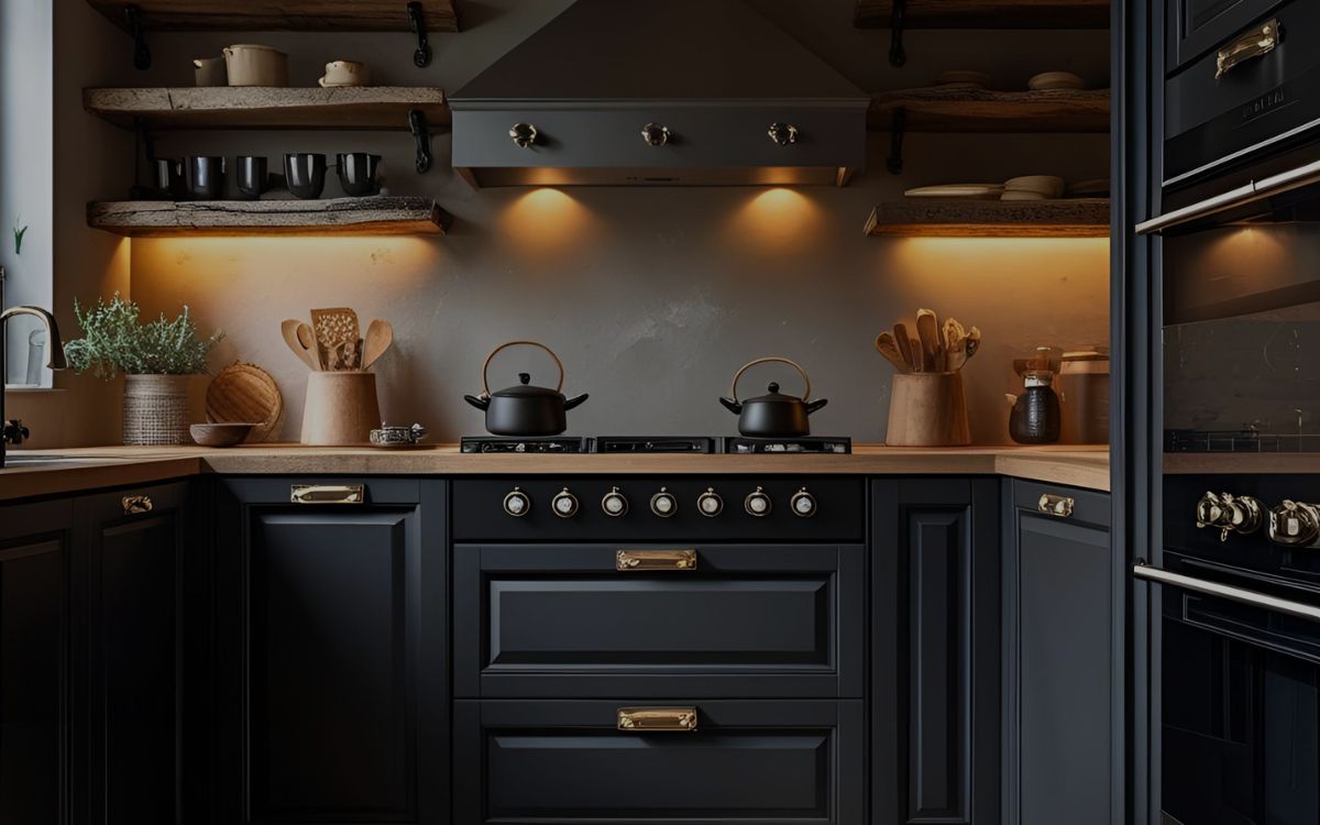 Black Cabinet Door Handles A Bold Choice in Kitchen Hardware