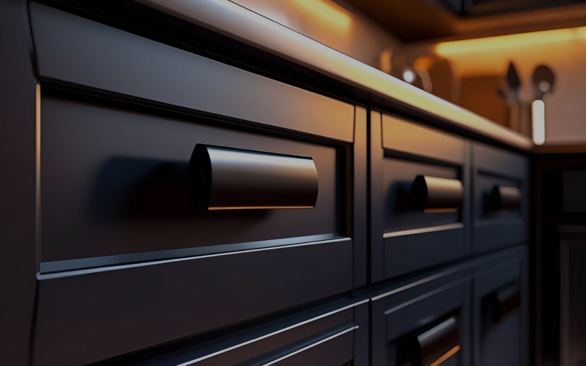 Dark Drawer Pulls That Add Depth to Kitchen Design
