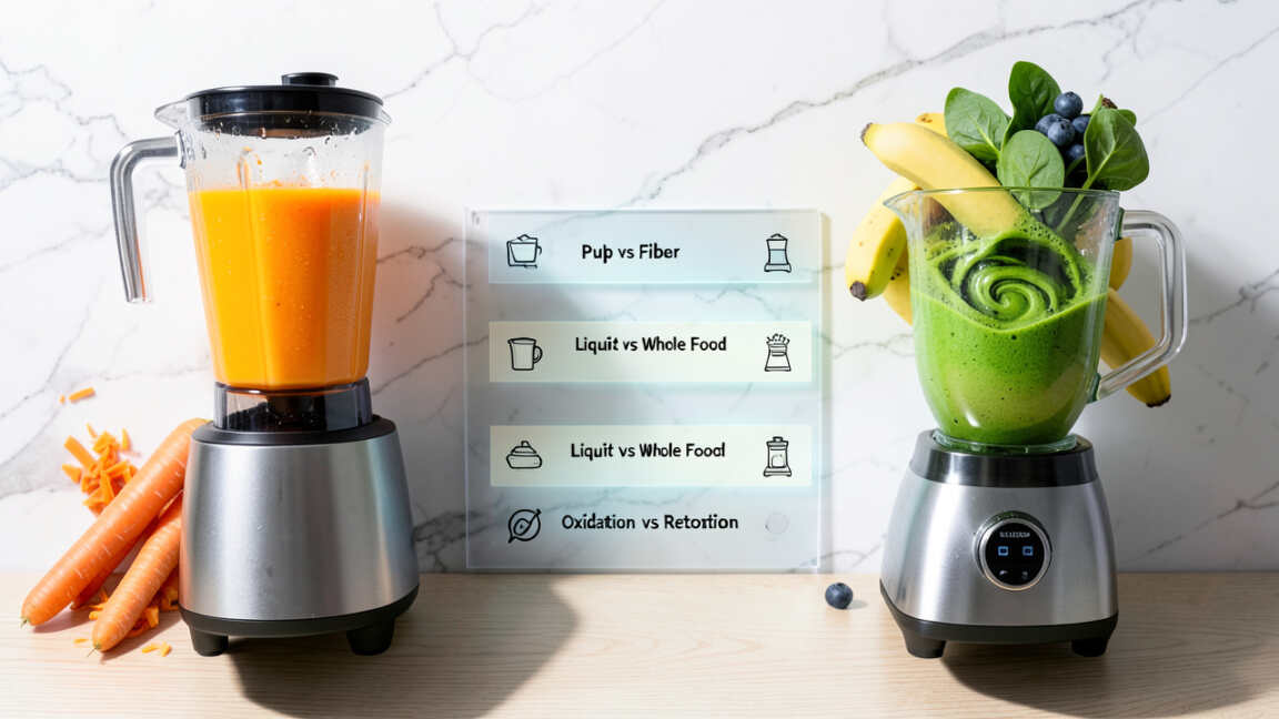 Juicer vs Blender Comparison Chart