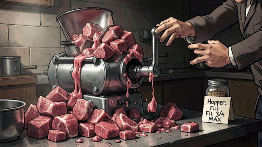 Mistake 4: Overfilling the Grinder Hopper