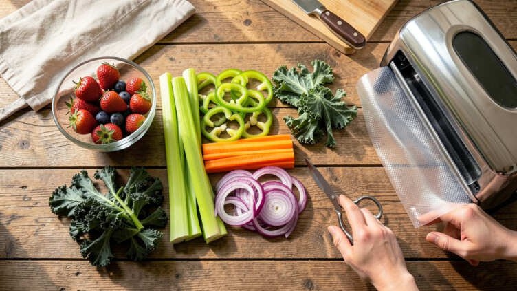 Preparing Foods for Vacuum Sealing