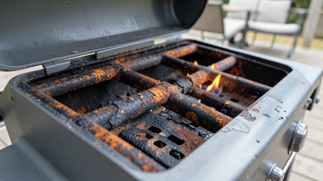 3 - Rust or Corrosion on Burners or Firebox