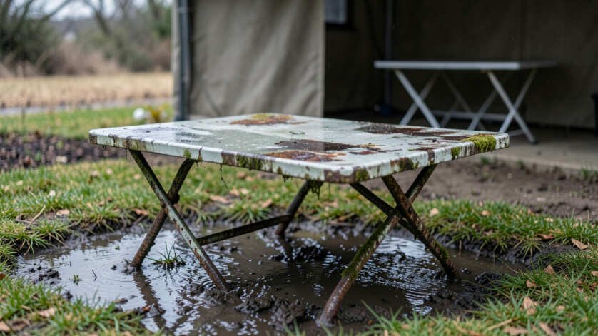Avoid Damp Ground and Rain Accumulation