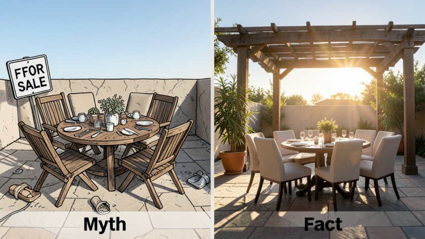 Common Myths vs Facts About Round Patio Tables