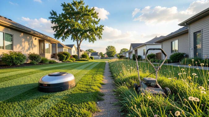 Is a Robotic or Manual Better for a Half-Acre Lawn?