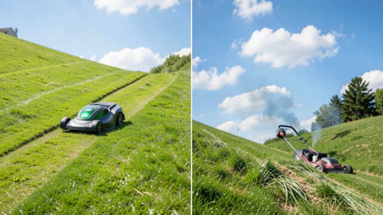 Is an Electric or Gas Better for a Hilly Yard?