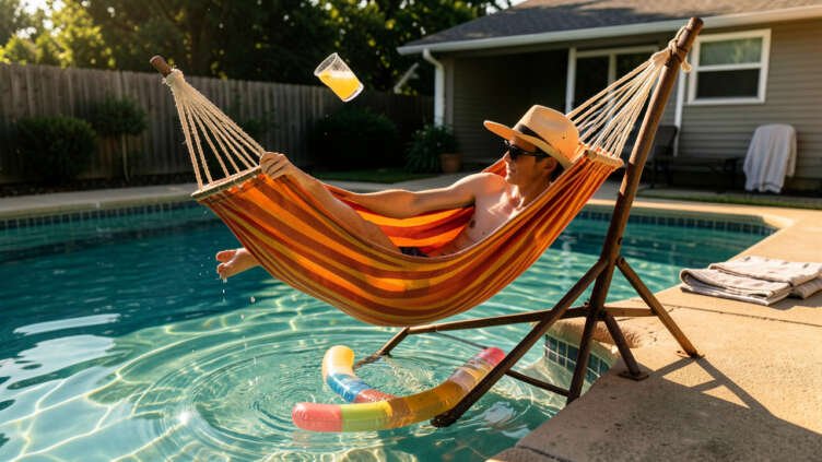 Should a Pool Owners Really Be Using a Hammock Chair Like This?