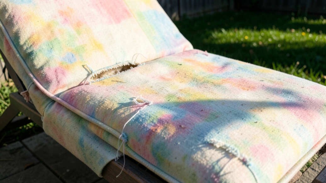 Sign 3 - Fabric Is Faded, Frayed, or Ripped