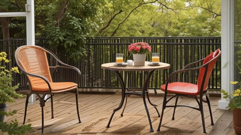 Standard Bistro Set Sizes by Type