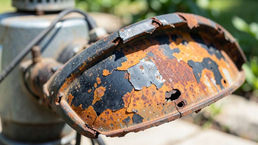 Warning Sign #2: The Reflector Is Rusted or Peeling