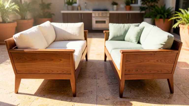 What Are the Real Differences Between a Teak and Acacia Sectional Patio Set?