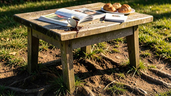What Goes Wrong When Your Outdoor Coffee Table Wobbles on Uneven Ground?