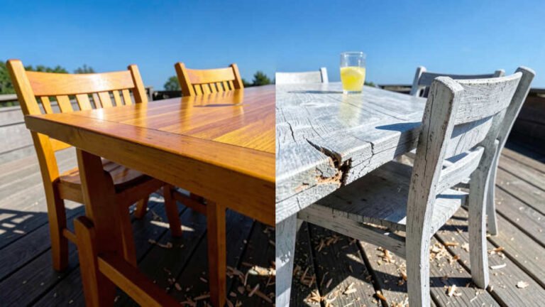 What Goes Wrong When Your Teak Patio Set Fades in Sun?