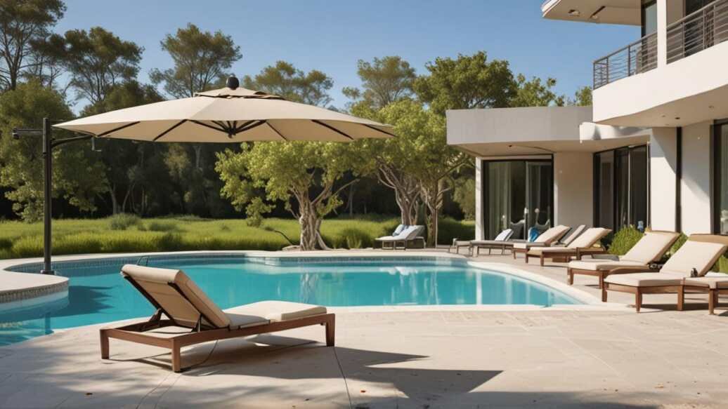 What Is a Cantilever Umbrella and How Does It Work on a Pool Deck?