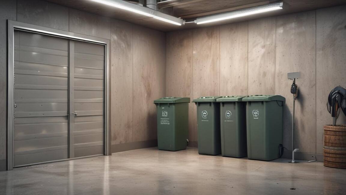 What Is the Ideal Garbage Can Storage Setup?