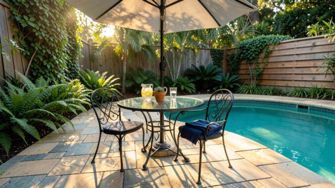 Where Should You Place a Round Patio Table in a Pool Deck for Best Results?
